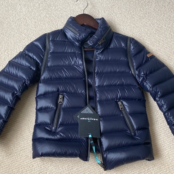 Mackage Navy blue 2in1 down jacket and vest with tags - Picture 1 of 7
